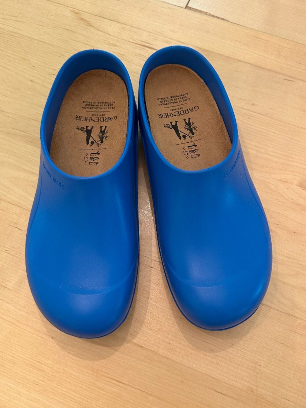 Gardenheir Italian clogs - Bluebird Blue - Size 42/8 - Made in Italy